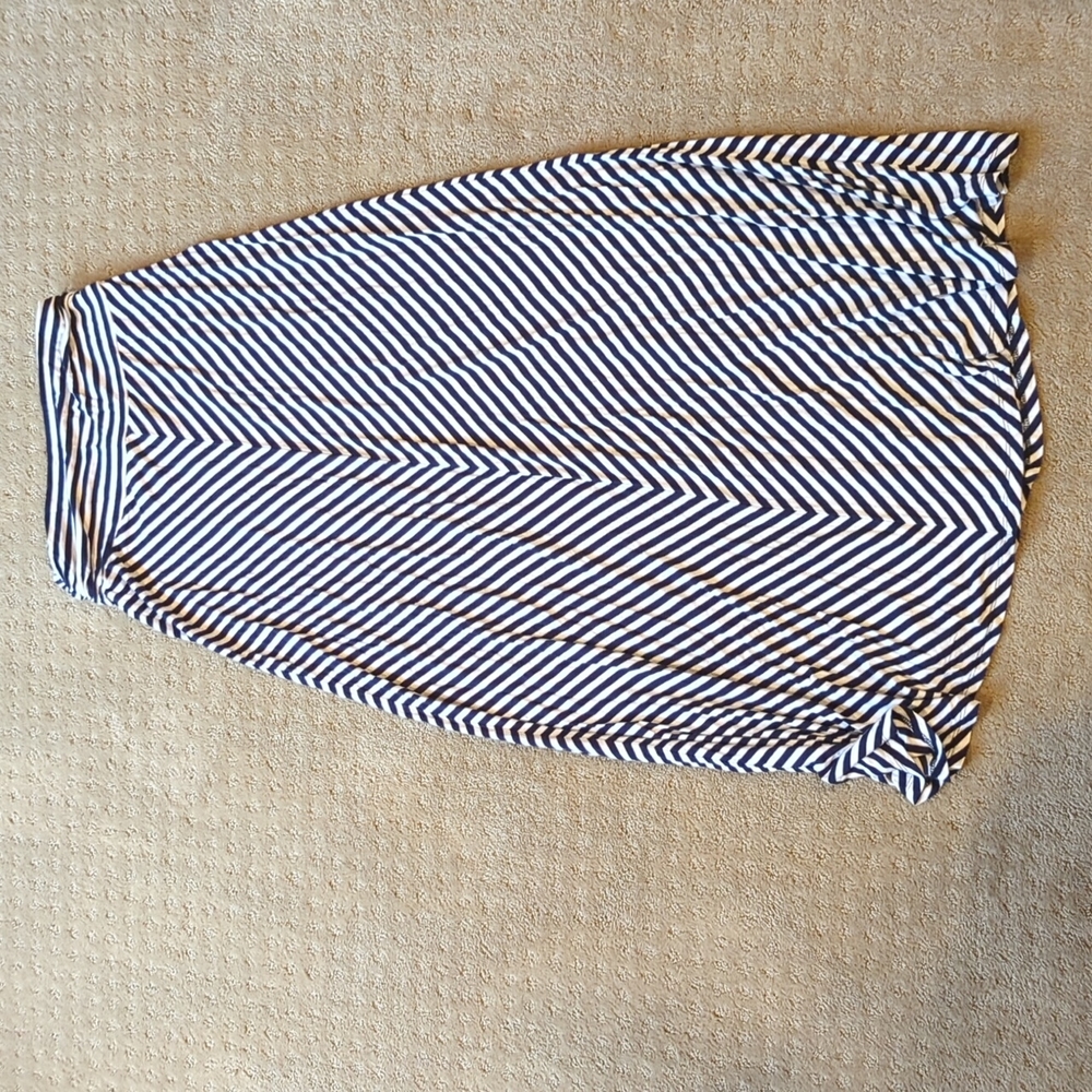 Striped black and white skirt